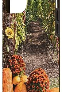 iPhone 14 Pro Max Autumn Leaves Flowers Fall Pumpkin Colorful Garden Botanical Case