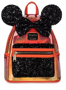 loungefly disney minnie mouse halloween sequin mini backpack
