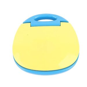 DAUZ Kids Educational Laptop, Kids Laptop Toy Portable Handle for Preschool for Boys Girls (Yellow Blue)