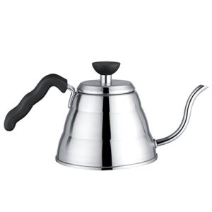 ikunde stainless steel hand drip pot coffee & tea kettle with gooseneck shaped spout