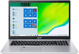 acer aspire laptop 2023-17.3" fhd intel iris xe graphics - intel core i7-1165g7 4 cores - 36gb ddr4 2tb nvme ssd - backlit keyboard fingerprint wi-fi 5- win10 pro tlg 32gb usb - pure silver