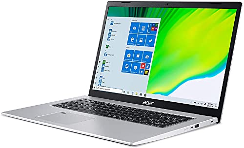 acer Aspire Laptop 2023-17.3" FHD Intel Iris Xe Graphics - Intel Core i7-1165G7 4 Cores - 36GB DDR4 2TB NVMe SSD - Backlit Keyboard Fingerprint Wi-Fi 5- Win10 Pro TLG 32GB USB - Pure Silver