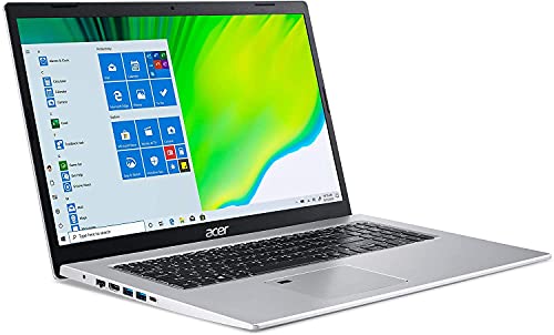 acer Aspire Laptop 2023-17.3" FHD Intel Iris Xe Graphics - Intel Core i7-1165G7 4 Cores - 36GB DDR4 2TB NVMe SSD - Backlit Keyboard Fingerprint Wi-Fi 5- Win10 Pro TLG 32GB USB - Pure Silver