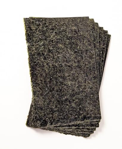 The Coral Ranch - Premium Nori Seaweed - 50 Sheets - Resealable Pack - Food for Marine Fish, Tangs, Butterfly Fish, Angelfish. (75 Gram) / 2.64 oz