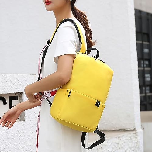 Backpack Gift Colorful Small Backpack Men's And Women's Bag Light Student Bag Gaming Backpack (Yellow, One Size)