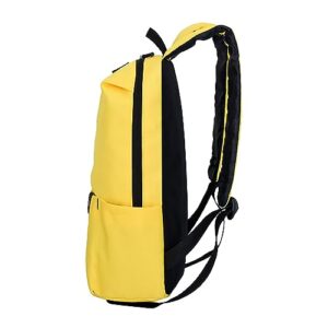 Backpack Gift Colorful Small Backpack Men's And Women's Bag Light Student Bag Gaming Backpack (Yellow, One Size)