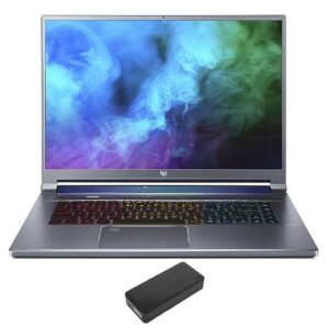 acer triton 500 se-16 gaming & business laptop (intel i7-11800h 8-core, 32gb ram, 2x8tb pcie ssd (16tb), rtx 3070, 16.0" 165 hz 2560x1600, fingerprint, wifi, win 11 pro) with dv4k dock
