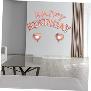 Totority 4 Sets birthday balloon set birthday balloons girl birthday party decorations girl birthday decorations birthday balloon banner birthday party supplies Miss aluminum film letter