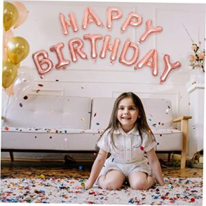 Totority 4 Sets birthday balloon set birthday balloons girl birthday party decorations girl birthday decorations birthday balloon banner birthday party supplies Miss aluminum film letter