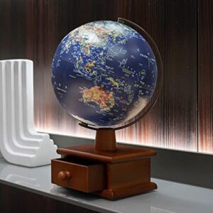 geographic globe Illuminated Globe 8 Inch Diameter AR Educational Globes Of The World With Drawer Stand And Touch Lamp Child Light Up Globe Lamp world globe gift (World Globe Lamp