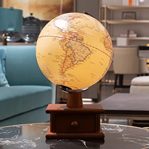 geographic globe Illuminated Globe 8 Inch Diameter AR Educational Globes Of The World With Drawer Stand And Touch Lamp Child Light Up Globe Lamp world globe gift (World Globe Lamp