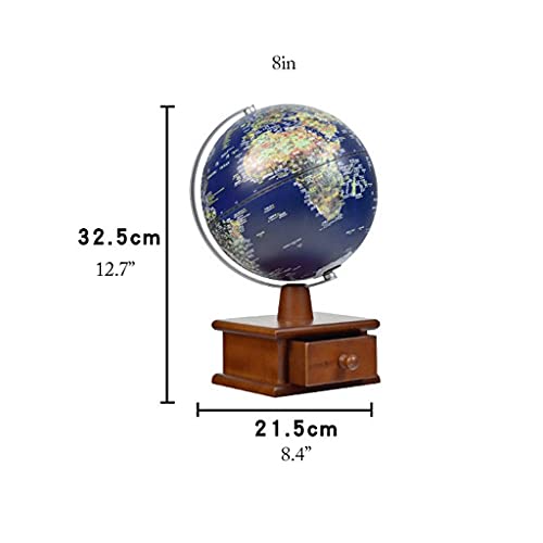 geographic globe Illuminated Globe 8 Inch Diameter AR Educational Globes Of The World With Drawer Stand And Touch Lamp Child Light Up Globe Lamp world globe gift (World Globe Lamp