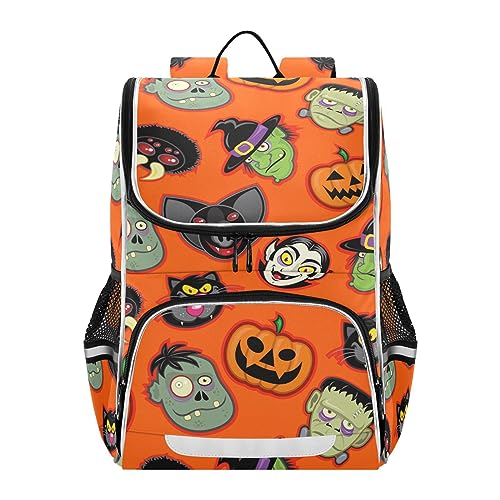 Sletend Large Capacity Printing Student Shoulder Bag for Children Teenagers Halloween Laptop Bag School Bag for Work School, Men's and Women's Travel Backpack