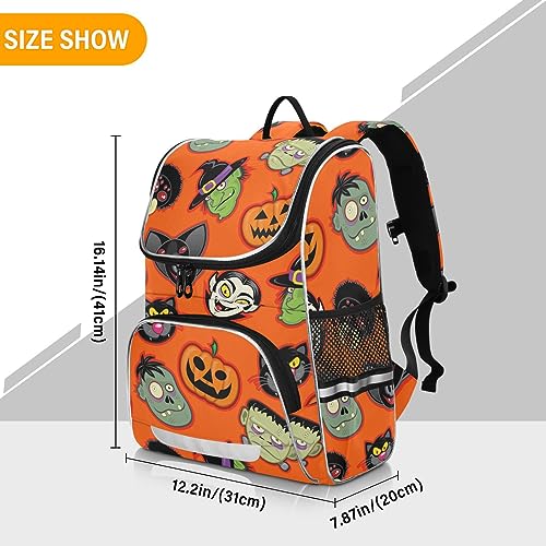 Sletend Large Capacity Printing Student Shoulder Bag for Children Teenagers Halloween Laptop Bag School Bag for Work School, Men's and Women's Travel Backpack