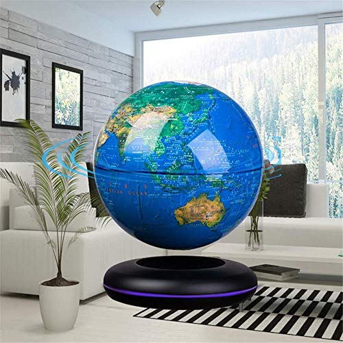 Floating Globe, 8" Magnetic Levitation Floating Globe Anti Gravity Rotating World Map LED Globe for Children Educational Gift