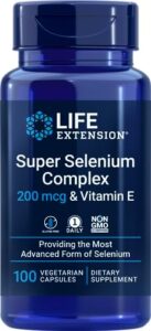 super selenium complex - 200 mcg & vitamin e - 100 veggie capsules