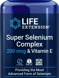 Super Selenium Complex - 200 mcg & Vitamin E - 100 Veggie Capsules