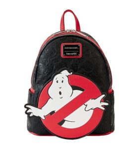 loungefly ghostbusters logo glow mini backpack