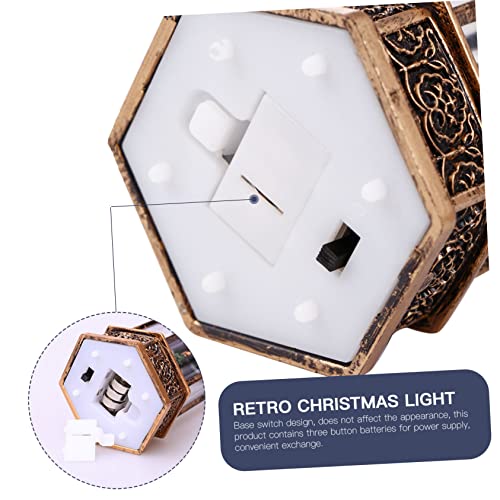 Abaodam Christmas Decor Christmas Lights Christmas Snow Globes Adornos para Mesa De Christmas Decorations Christmas Tabletop Lights Decorative Christmas Lantern Xmas Light