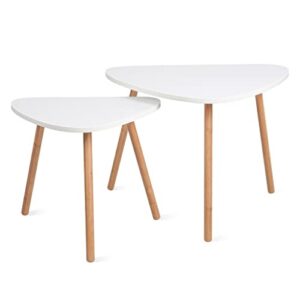 wxbdd coffee tables set of 2 living room end table sofa triangle decor side tea table furniture for home office