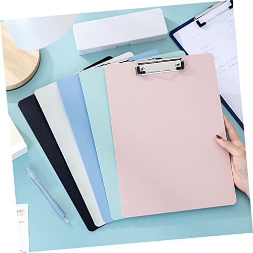 Tofficu 4 Pcs Writing pad exam Paper Clips Pencil Sketch Hand Support Paper folders Office folders a4 Document Holder Conference Note pad Plastic Writing Board Office Clip Boards Letter