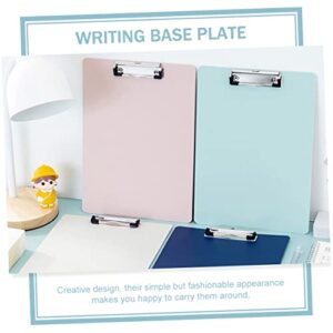 Tofficu 4 Pcs Writing pad exam Paper Clips Pencil Sketch Hand Support Paper folders Office folders a4 Document Holder Conference Note pad Plastic Writing Board Office Clip Boards Letter