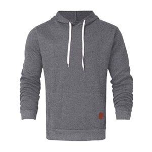 Hoodies for Men, Men's Workout Hoodie Casual Lightweight Gym Athletic Sweatshirts Fashion Pullover Hooded with Kanga Pocket