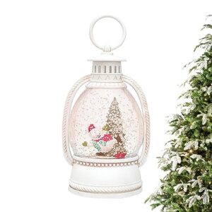 snow scene lamp - christmas lanterns snow globes,built-in light-up design christmas lanterns, snowman christmas decorations for children gifts buogint