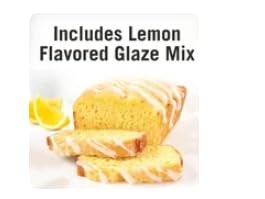 White Lily Lemon Pound Cake Mix, 16.2 OZ Box, Included lemon-flavored glaze mix (PACK OF 3) With Meal Time Prayer Card