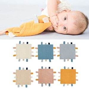 Colorful Cotton Muslin Lovey Blanket Security Blanket Soft & Breathable Lovie- Baby Gifts for Boys & Girls Lightweight Baby Security Blankets