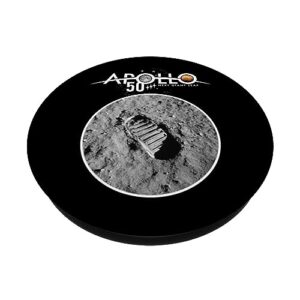 Apollo XI 50th Anniversary NASA Moon Footprint Icon PopSockets Standard PopGrip