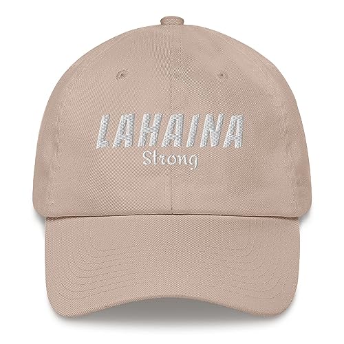 Lahaina Strong Praise Hawaii Island Recover Relief Family Sunset Dad Hat Stone