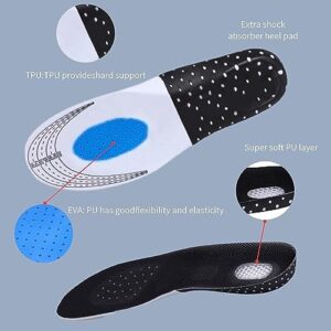 Arch Support Inserts, Plantar Fasciitis Insoles, Shoe Inserts for Women and Men, Heel Pain Relief, Insoles for Standing All Day, Flat Feet Pain Relief, Orthotic Inserts, Breathable & Anti-Slip, S