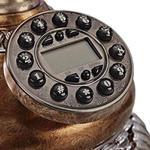 Telephone Retro Button Dialing Machine Home Office Business Fixed Telephone Household Crafts Ornaments 252227mm (A)