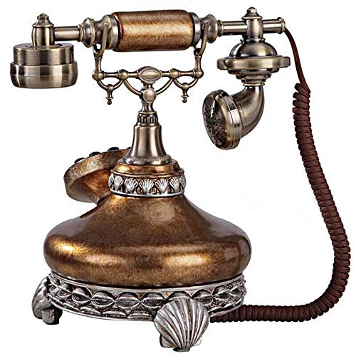 Telephone Retro Button Dialing Machine Home Office Business Fixed Telephone Household Crafts Ornaments 252227mm (A)