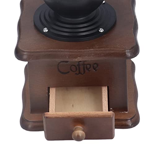Premium Wood & Iron Manual Coffee Grinder, Fineness, Preserves Flavor, for Home Office