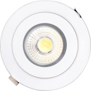 Lotus 6" 15 Watt Fire Rated LED Floating Gimbal - 90º Tilt - 27K / 3K / 35K / 4K / 5K - 1,370 Lumens - 120V - White