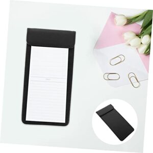 Cabilock 2pcs Bill Folder Letter File folders Server Notepad Office Supplies folders a4 hardboard Pocket clipboard Bill Book Paper clipboard Clip Boards exam Paper Clips Splint