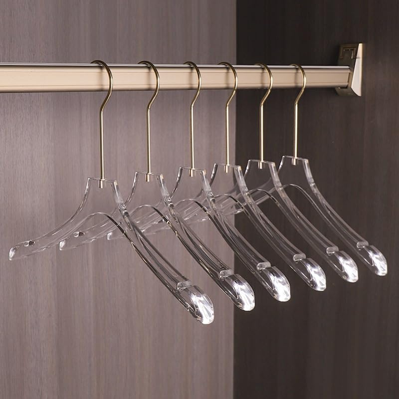 LUKEO Acrylic Clothes Rack Clothing Store Display Clothes Rack Crystal ...