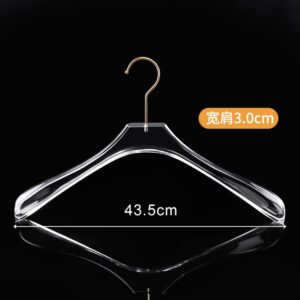 LUKEO Acrylic Clothes Rack Clothing Store Display Clothes Rack Crystal Acrylic Hanging Clothes Racks