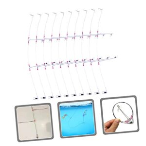 Sosoport Rotary Tool 50 Pcs Wire baits Rotating Stand Outdoor Accessories Outdoor Lines Leader Wires Leading Lines Professional Lines Leader Line 7c Fishing Bait