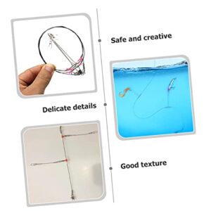 Sosoport Rotary Tool 50 Pcs Wire baits Rotating Stand Outdoor Accessories Outdoor Lines Leader Wires Leading Lines Professional Lines Leader Line 7c Fishing Bait