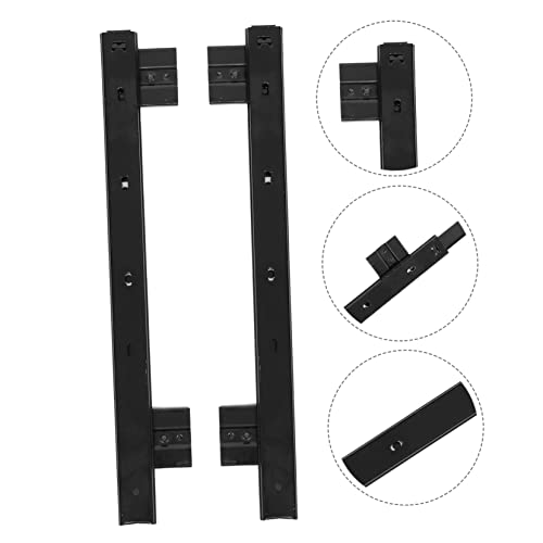 Didiseaon 2 Pairs Keyboard Rails Cabinet Slides Keyboard Under Keyboard Drawer Under Desk Slide Keyboard Stand Adjustable Keyboard Slide Keyboard Tray Design Rack Computer Desk Office Steel