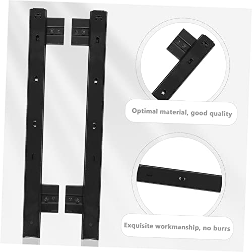 Didiseaon 2 Pairs Keyboard Rails Cabinet Slides Keyboard Under Keyboard Drawer Under Desk Slide Keyboard Stand Adjustable Keyboard Slide Keyboard Tray Design Rack Computer Desk Office Steel