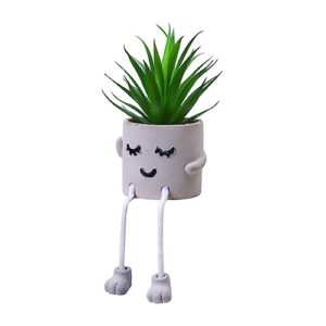 imikeya succulent potted plant artificial succulents succulent plants artificial office plants faux succulents faux aloe plant fake succulents decor small decor items for shelf desk plants