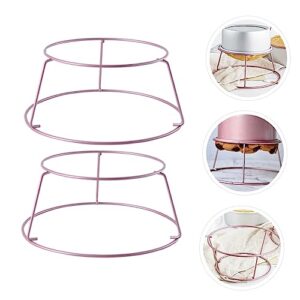 4 Pcs bread cooling rack round crackers baking trays for oven non stick cookware bakery cooling rack Cooling Racks for Baking oven grill rack Stainless Steel Cooling Bracket cooler Abaodam