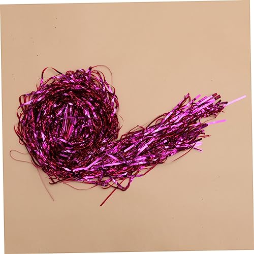 UKCOCO Rose Gold Fringe Curtain 3pcs Tinsel Curtain foil Curtain Party Decoration Plastic Fringe Curtain Fringe Curtain Decoration Aluminum foil Decorate Metallic line