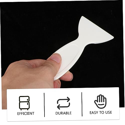 Yardwe 6 Pcs deicing Shovel ice defroster Deicing Scraper Fridge Freezer Plastic Scraper Zero Wiper Fridge Cleaning Scoop Grass Paint for Lawn Mini Refrigerator Large Snow plow pp