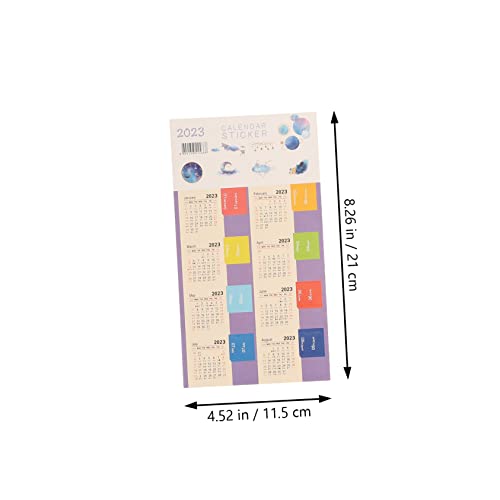 MAGICLULU 27 Packs Calendar Index Stickers Book tabs 2023 Binder Office Planner tabs Numbers Stickers Colored Labels Digital Notepad Month Index Stickers DIY Calendar Sticker tabs