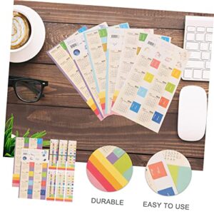 MAGICLULU 27 Packs Calendar Index Stickers Book tabs 2023 Binder Office Planner tabs Numbers Stickers Colored Labels Digital Notepad Month Index Stickers DIY Calendar Sticker tabs